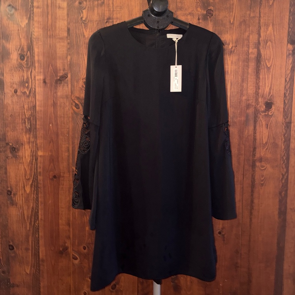Mika Mendel Elegant Black Long Sleeve Dress